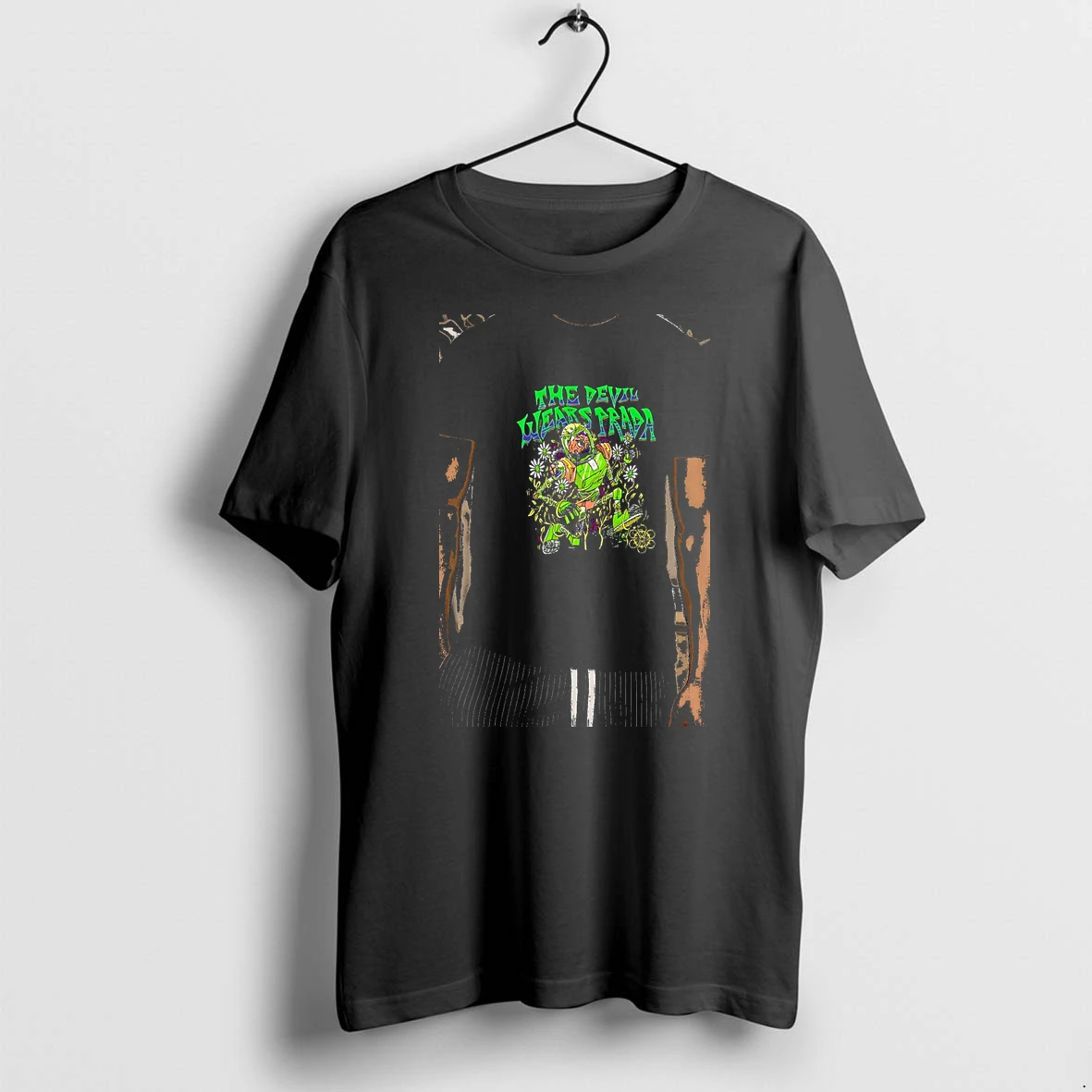 Officials Funny Robot With Brain In Helmet Surrounded By Flowers The Devil Wears Prada Premium T Shirt Sweatshirt Hoodie