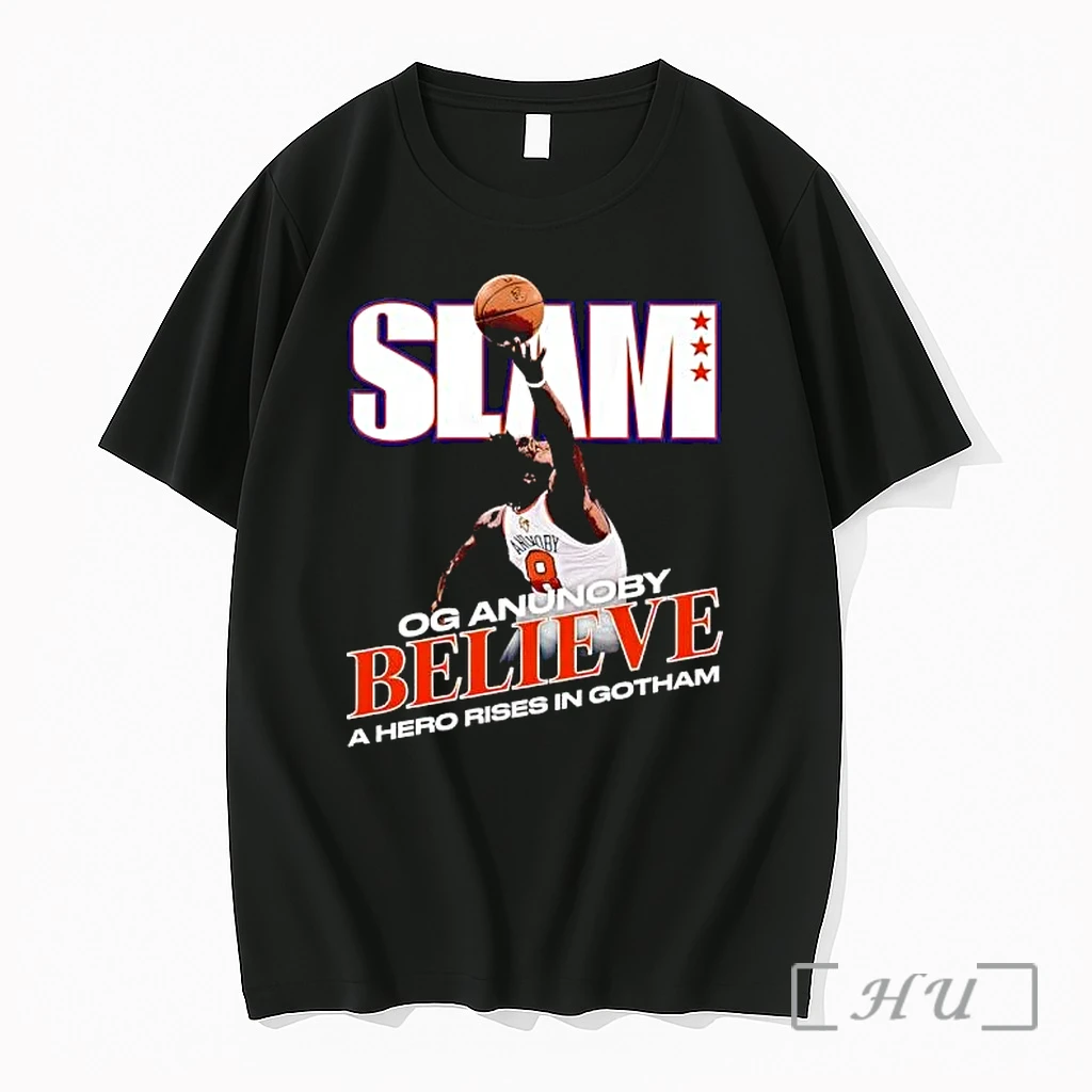 Officials Funny Slam Cover Og Anunoby Believe A Hero Rises In Gotham Premium T Shirts Sweater Hoodie