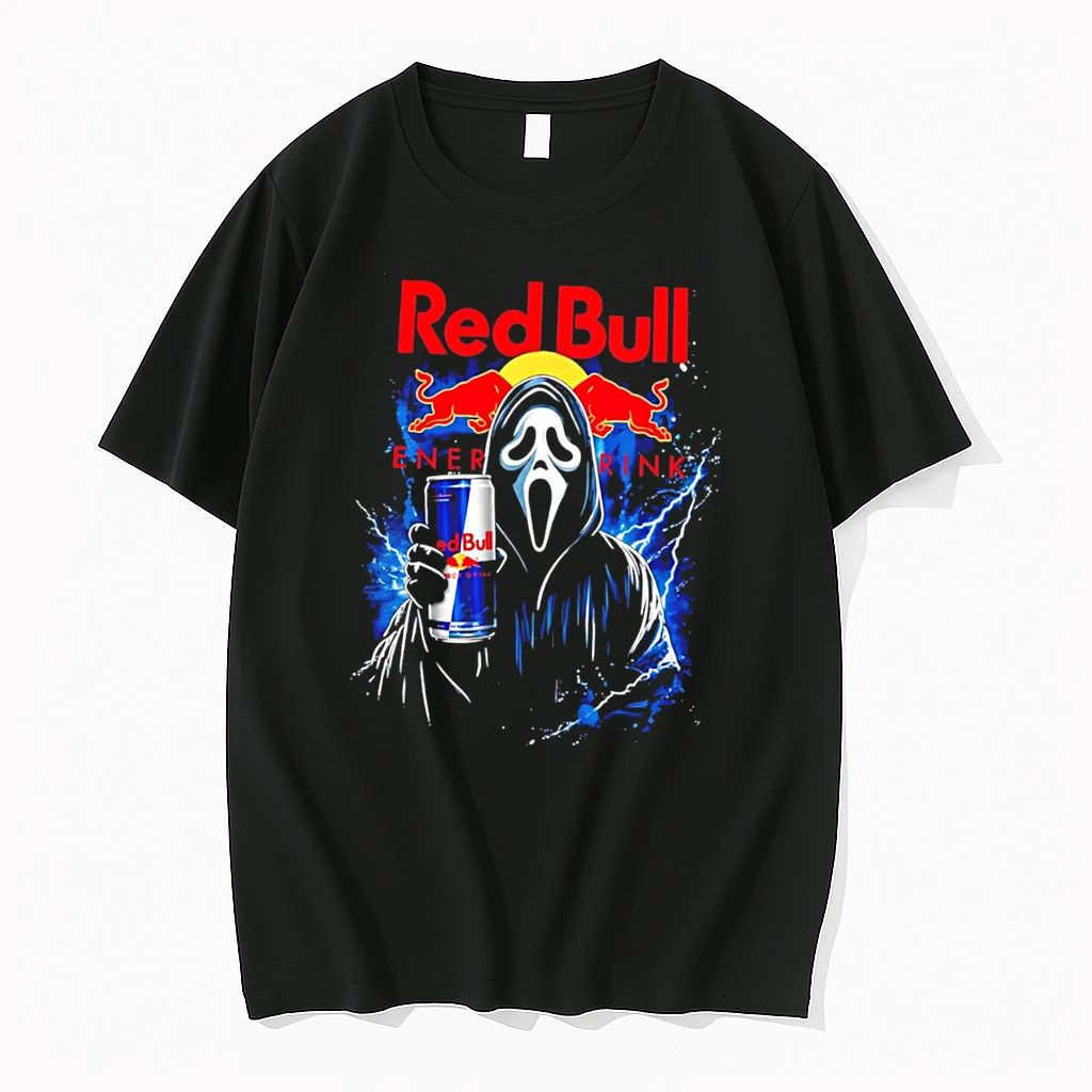 Officials Ghostface Scream Red Bull Energy Drink Bootleg Tee Premium T Shirt Sweatshirt Hoodie