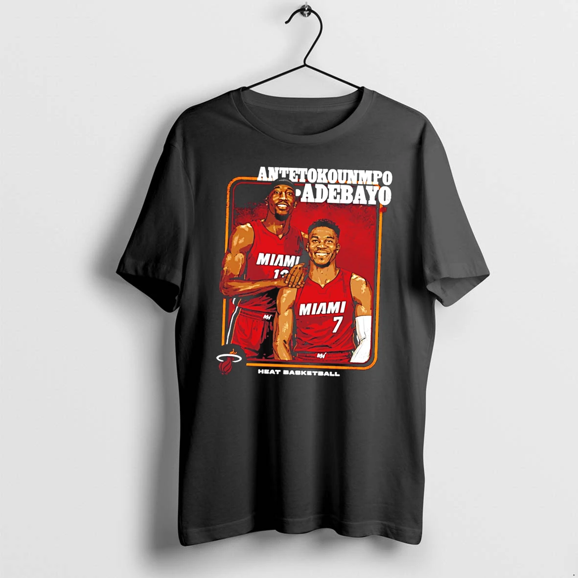 Officials Giannis Antetokounmpo Bam Adebayo Miami Heat Step Brothers Signature Tee Premium T Shirt Sweatshirt Hoodie