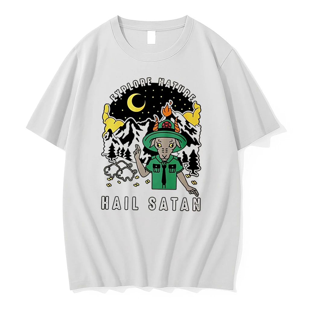 Officials Goat Explore Nature Hail Satan Tee Premium T Shirt Sweatshirt Hoodie