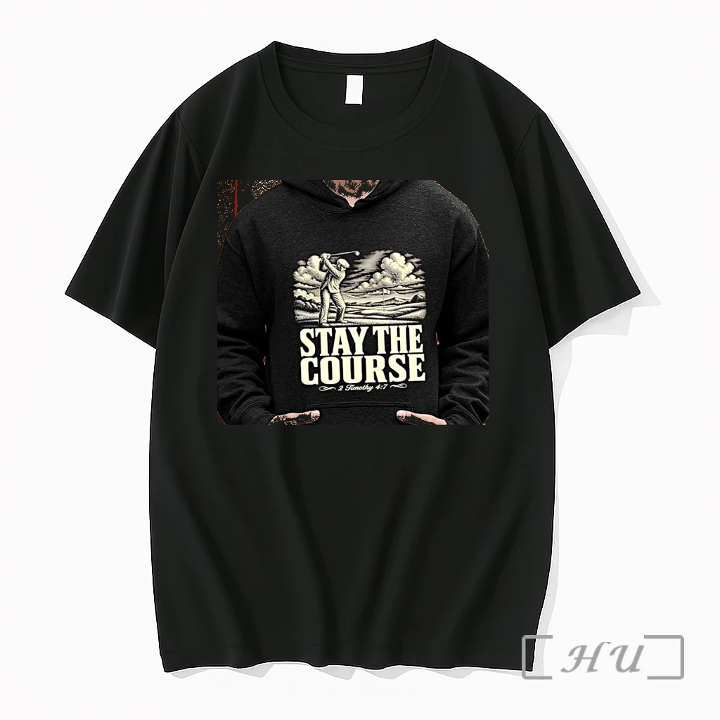 Officials Golfer Stay The Course 2 Timothy 4 7 Biblical Sports Inspiration Premium T Shirts Sweater Hoodie