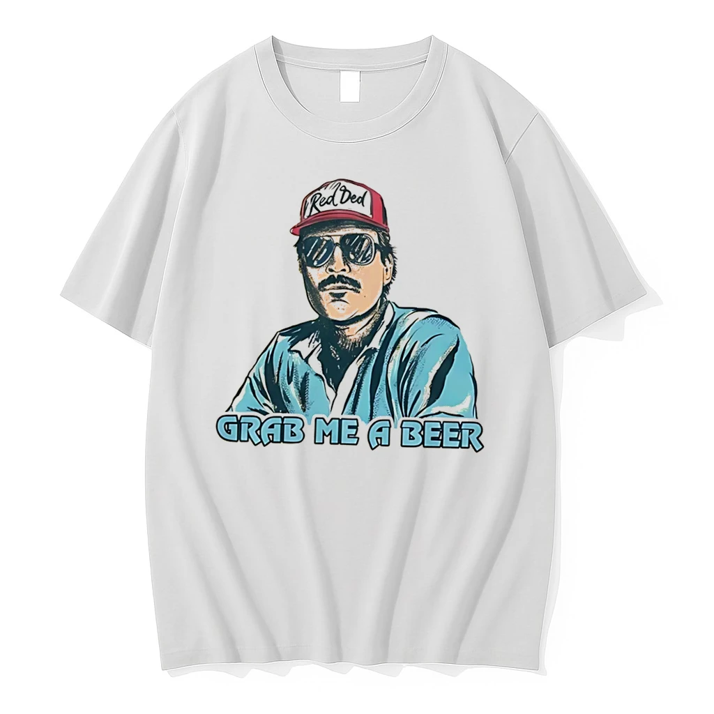 Officials Grab Me A Beer Red Ded Mustache Man Retro Style Tee Premium T Shirt Sweatshirt Hoodie