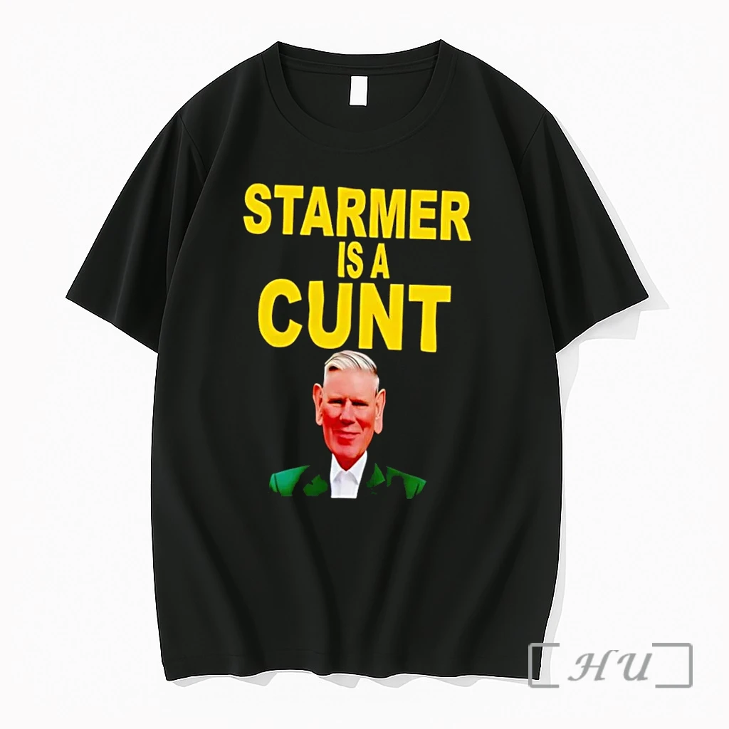 Officials Graphic Apparel Keir Starmer Offensive Slang Text Mens Black Premium T Shirts Sweater Hoodie