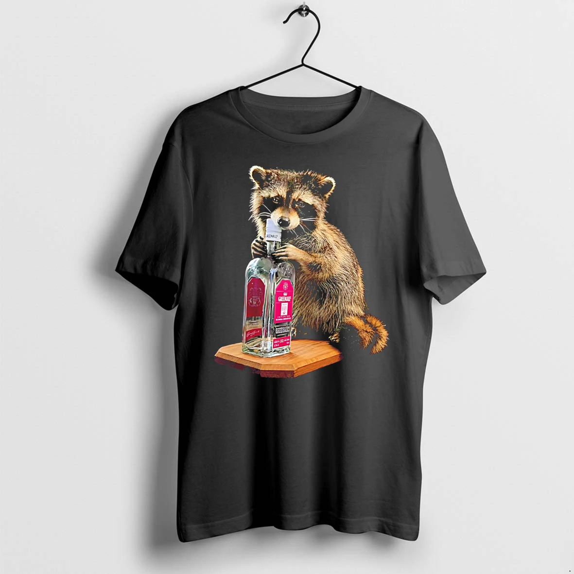 Officials Haaland Raccoon Holding A Bottle Of Greenalls London Dry Gin Tee Premium T Shirt Sweatshirt Hoodie