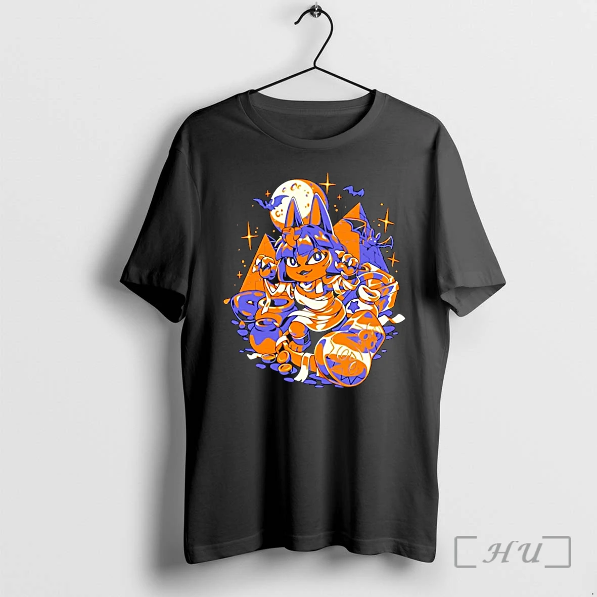 Officials Halloween Animal Crossing Ankha Mummy Pose Animal Crossing Black Premium T Shirts Sweater Hoodie