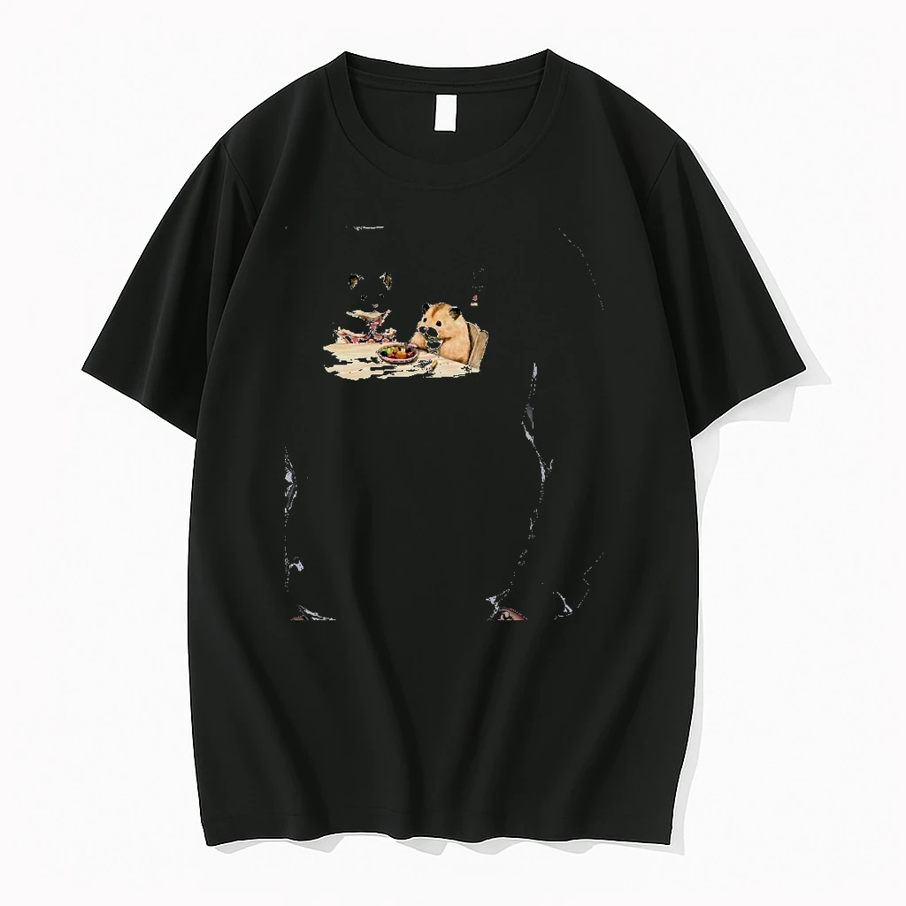 Officials Hamster Pair Dinner Illustration Premium T Shirt Sweatshirt Hoodie