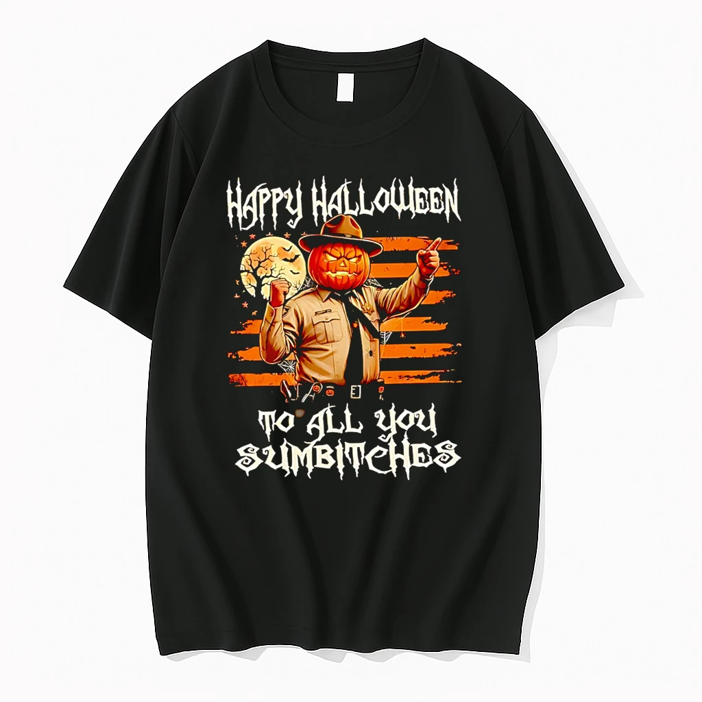 Officials Happy Halloween To All You Sumbitches Pumpkin Head Sheriff Premium T Shirt Sweatshirt Hoodie