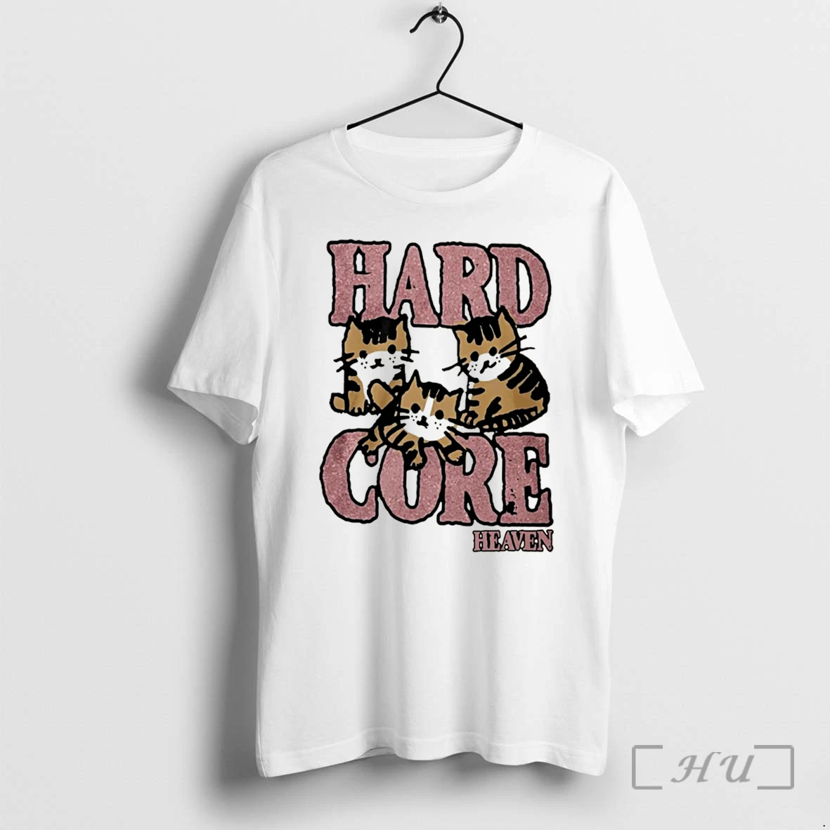 Officials Hard Core Heaven Cats Tee Premium T Shirts Sweater Hoodie