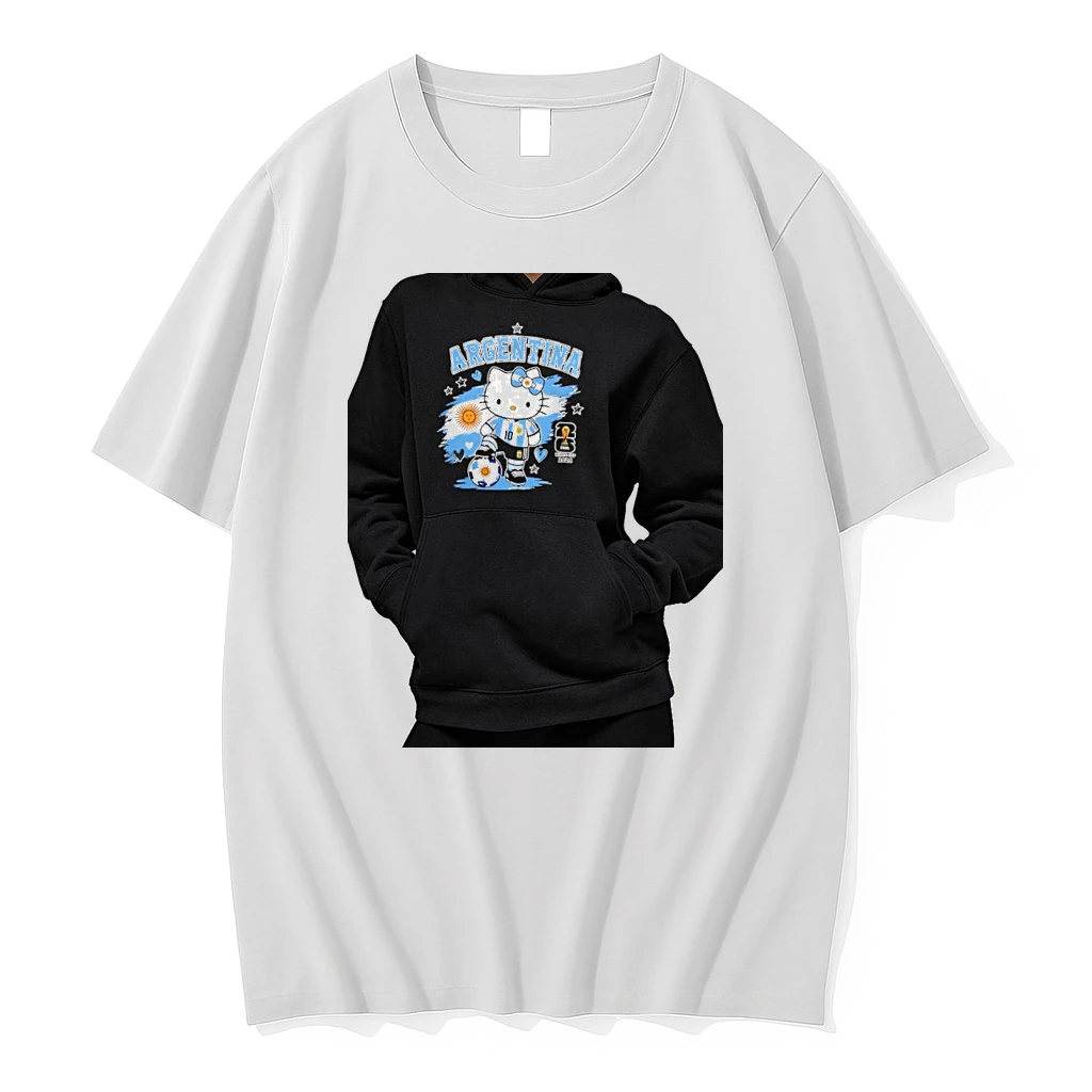 Officials Hello Kitty Argentina Fifa World Cup 2026 Premium T Shirt Sweatshirt Hoodie
