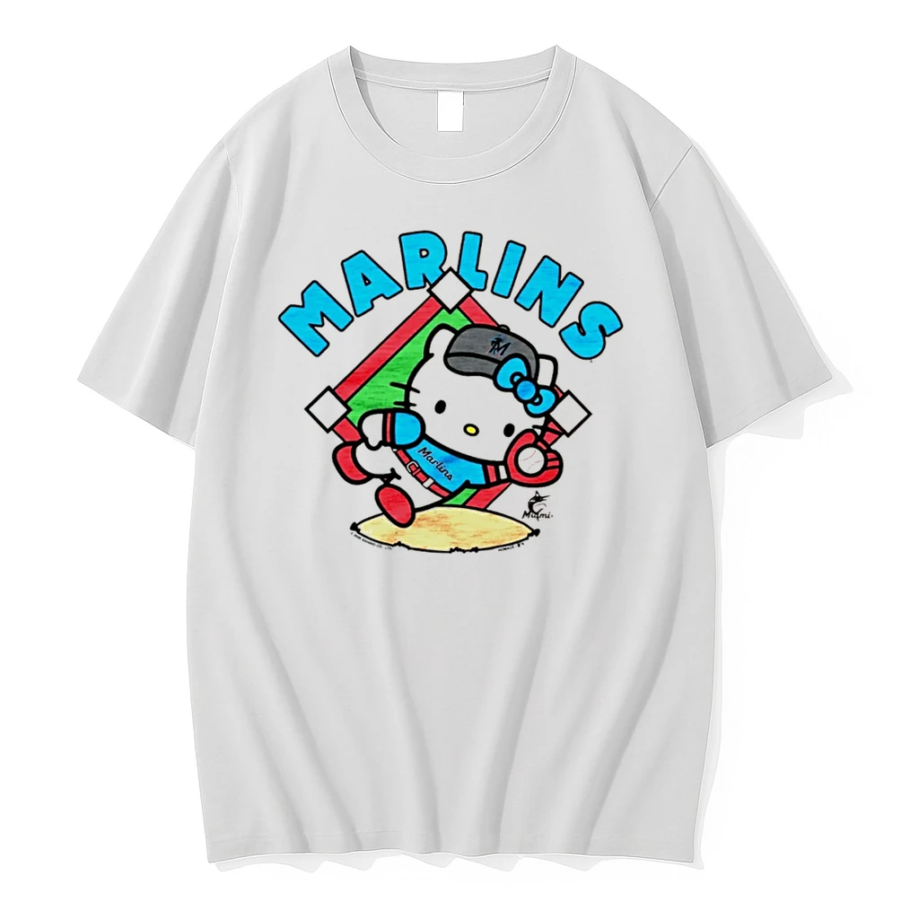 Officials Hello Kitty Miami Marlins Mlb Player Cartoon Tee Premium T Shirt Sweatshirt Hoodie