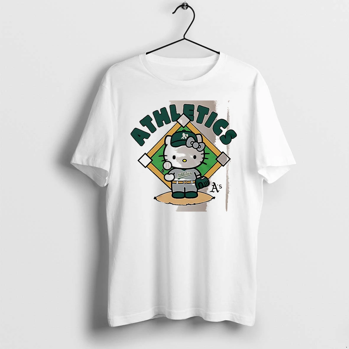 Officials Hello Kitty X Athletics Toss White Premium T Shirt Sweatshirt Hoodie