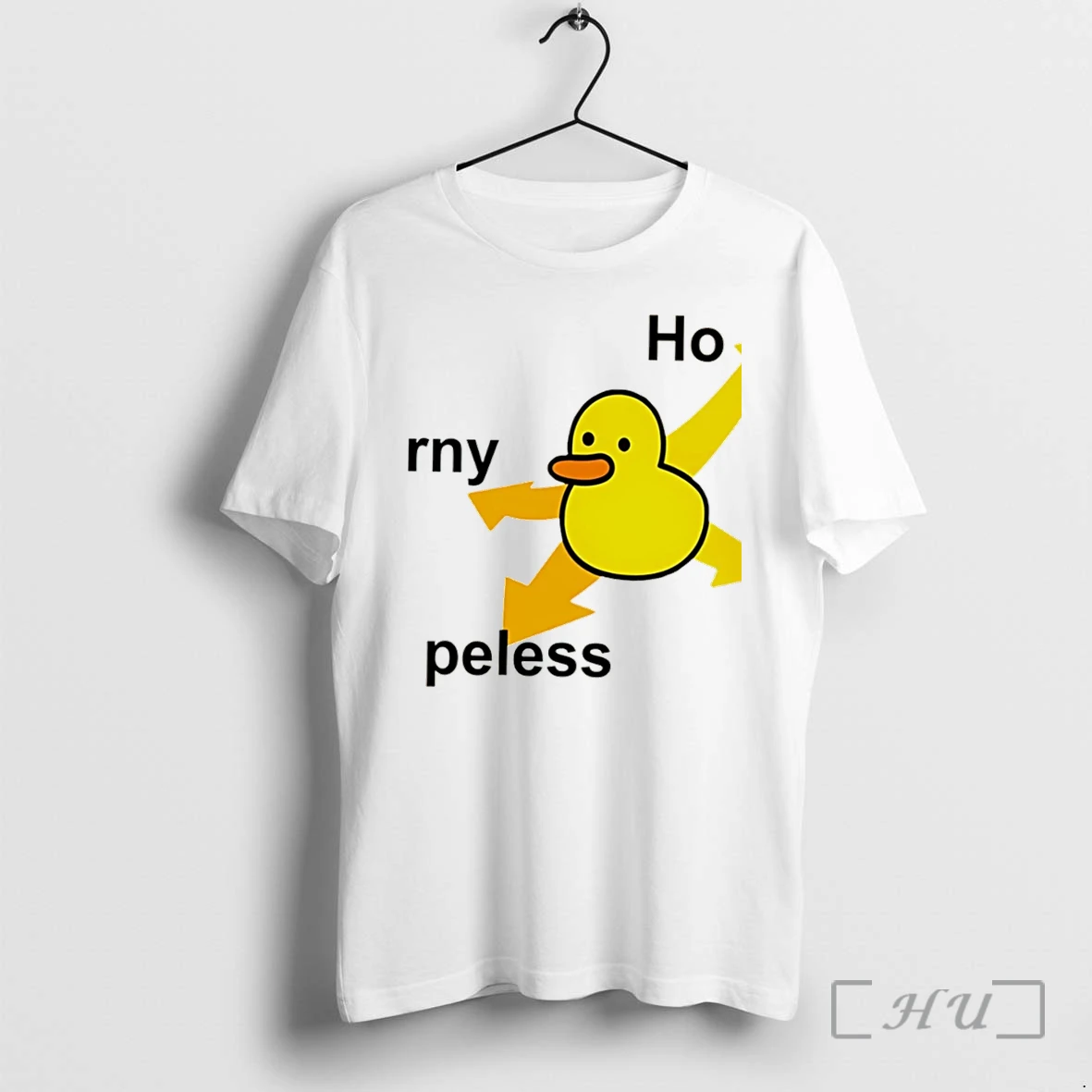 Officials Ho Rny Peless Duck In Distress Tee Premium T Shirts Sweater Hoodie