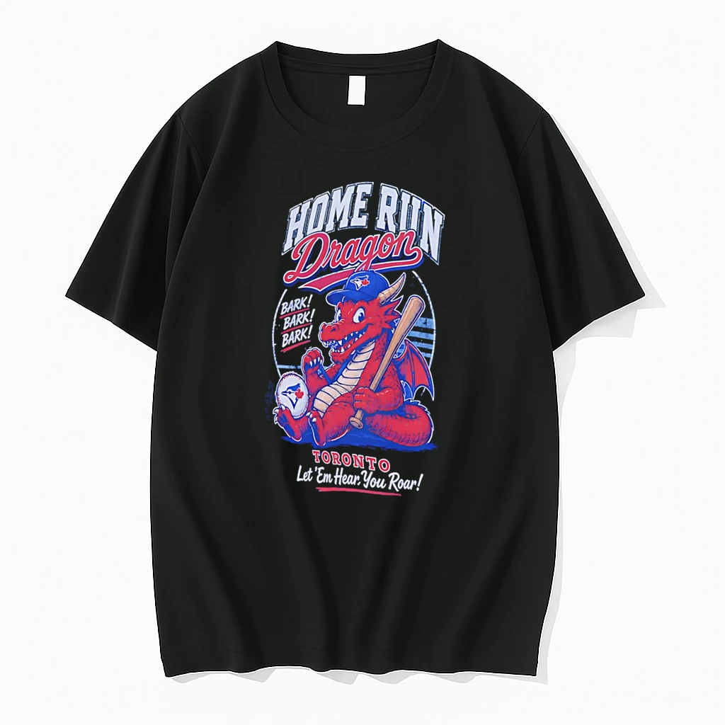 Officials Home Run Dragon Toronto Blue Jays Bark Roar Mascot Tee Premium T Shirt Sweatshirt Hoodie