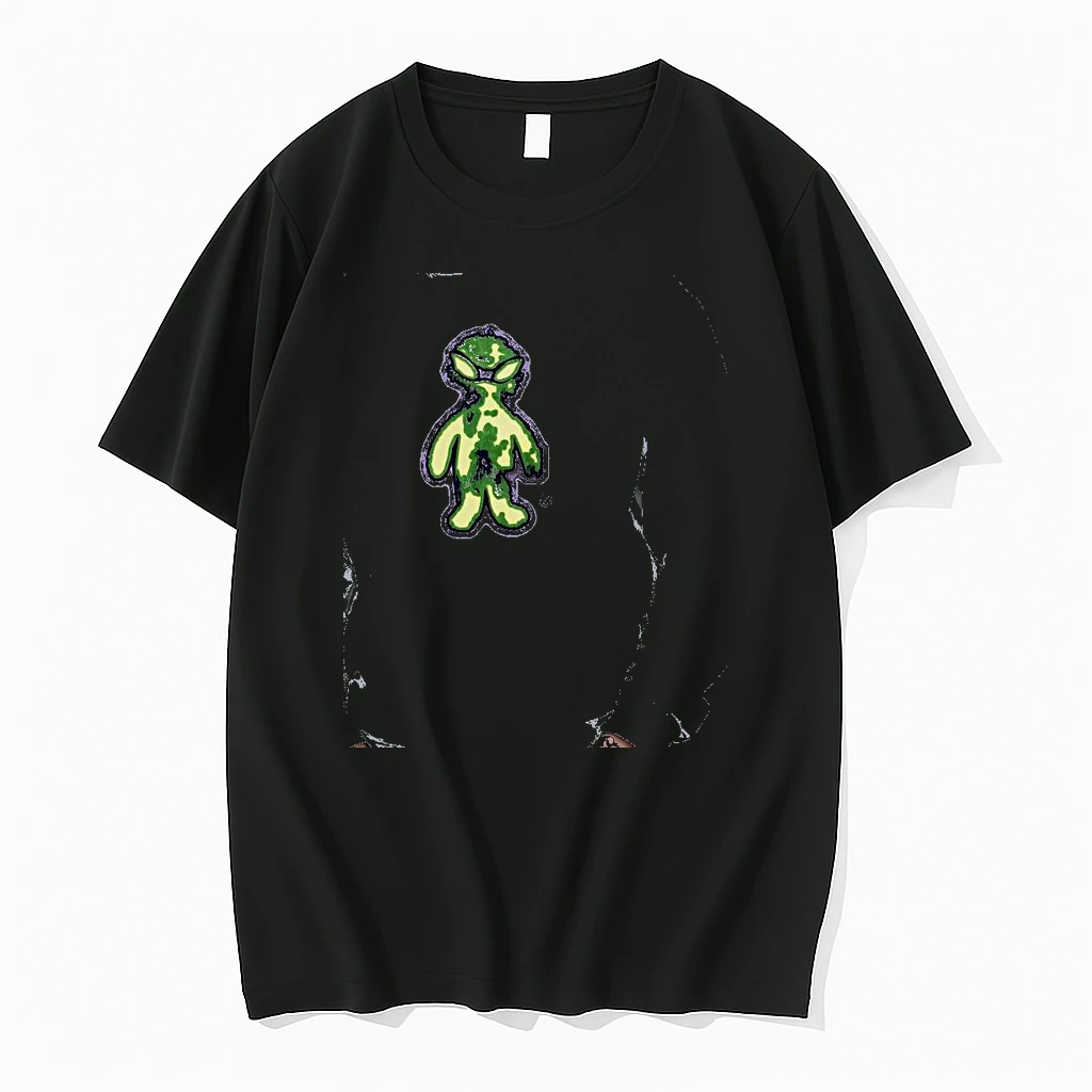 Officials Huf Green Alien Logo Premium T Shirt Sweatshirt Hoodie