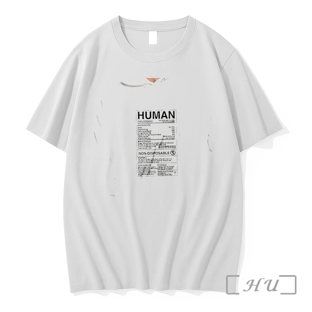 Officials Human 100 Percent Organic Ingredients Water Overthinking Caffeine Regret Sticker Premium T Shirts Sweater Hoodie