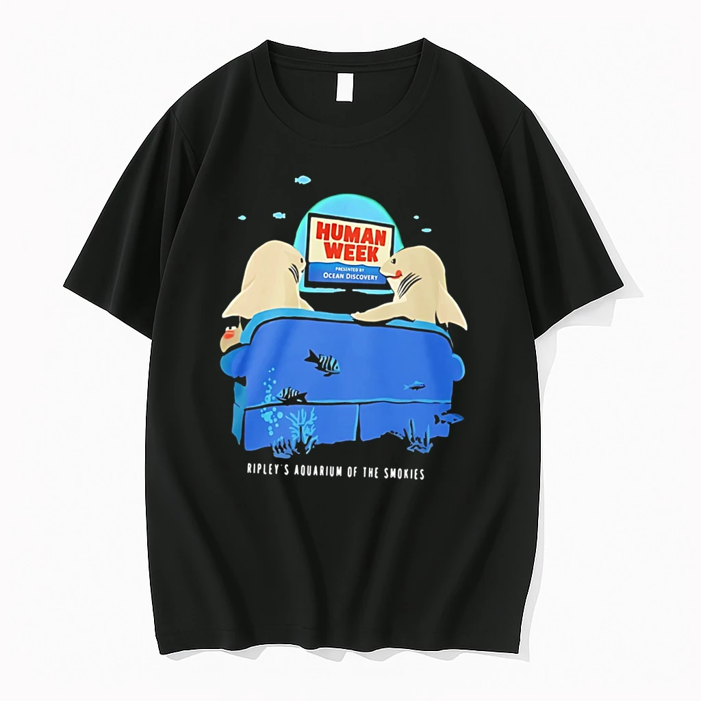 Officials Human Week Ocean Discovery Ripleys Aquarium Of The Smokies Tee Premium T Shirt Sweatshirt Hoodie