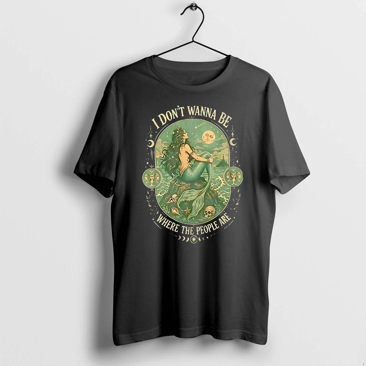 Officials I Dont Wanna Be Where The People Are Mermaid Premium T Shirt Sweatshirt Hoodie
