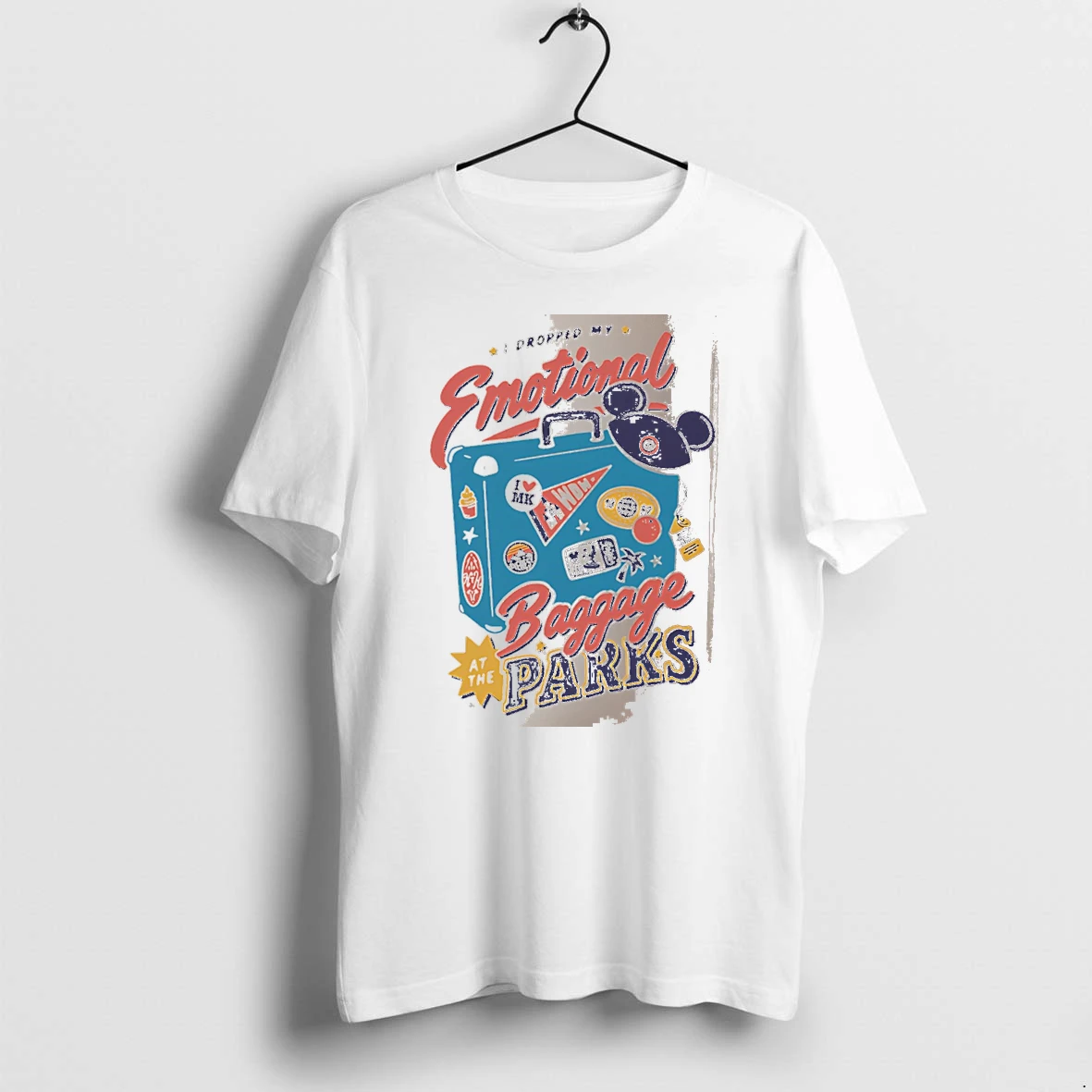 Officials I Dropped My Emotional Baggage At The Parks Disney Travel White Premium T Shirt Sweatshirt Hoodie