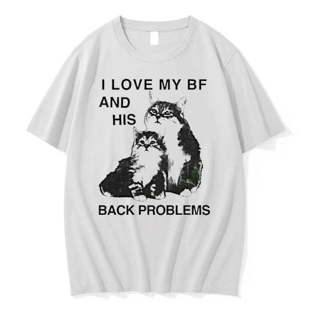 Officials I Love My Bf And His Back Problems Cat Premium T Shirt Sweatshirt Hoodie