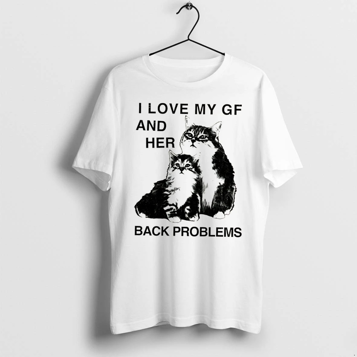 Officials I Love My Gf And Her Back Problems Cat Kitten Tee Premium T Shirt Sweatshirt Hoodie