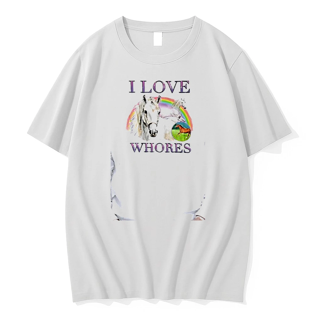 Officials I Love Whores Horses Rainbow Meadow Premium T Shirt Sweatshirt Hoodie