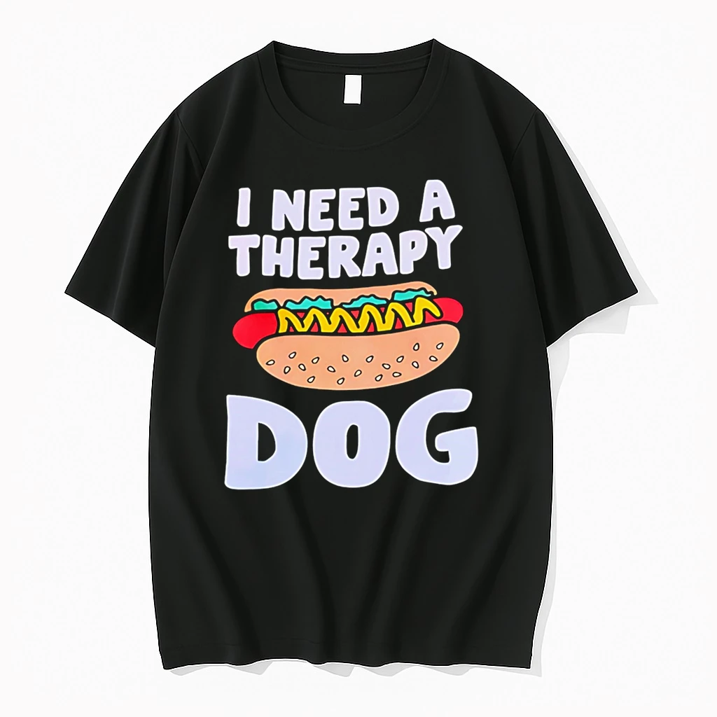 Officials I Need A Therapy Dog Hot Dog Premium T Shirt Sweatshirt Hoodie