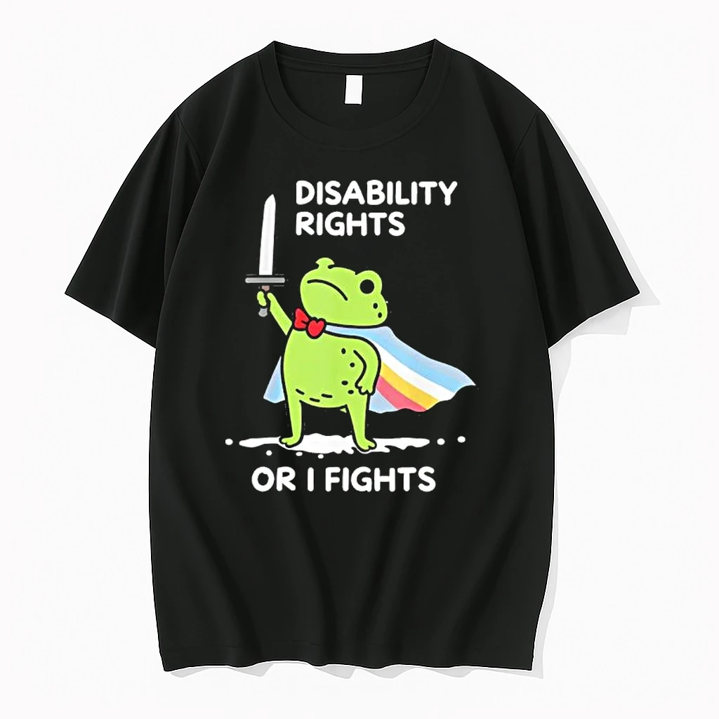 Officials I Will Fight Until Disability Rights Funny Frog Meme Premium T Shirt Sweatshirt Hoodie