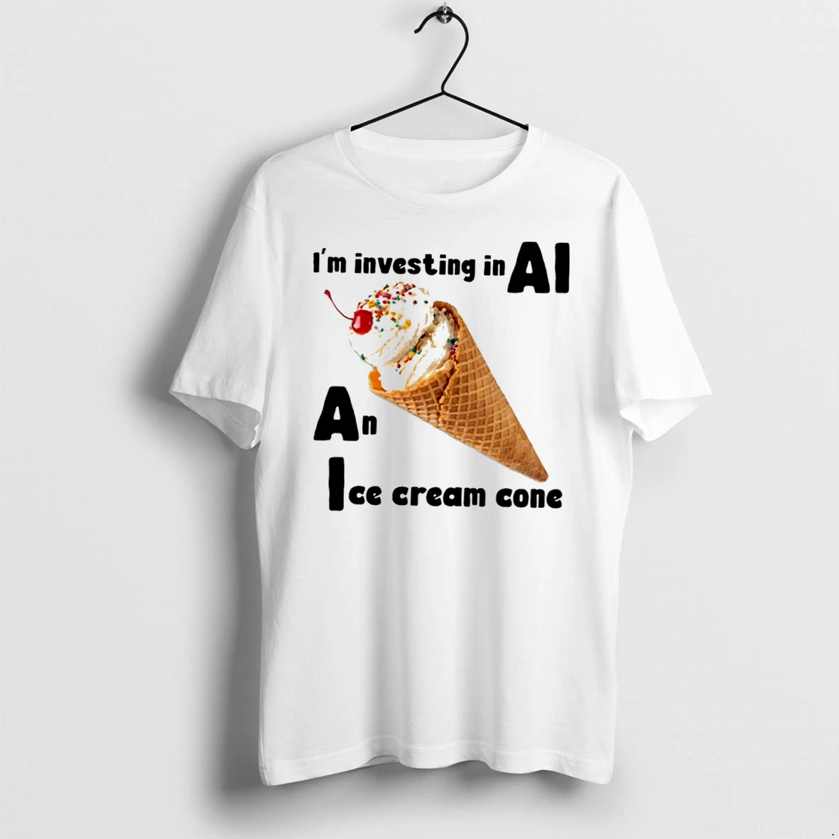 Officials Im Investing In Ai An Ice Cream Cone Humor Tee Premium T Shirt Sweatshirt Hoodie