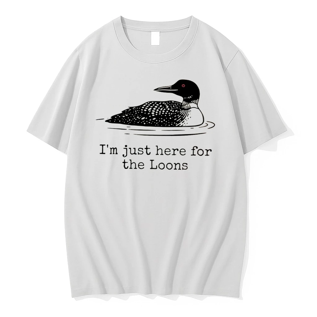 Officials Im Just Here For The Loons Minnesota Lake Life Tee Premium T Shirt Sweatshirt Hoodie