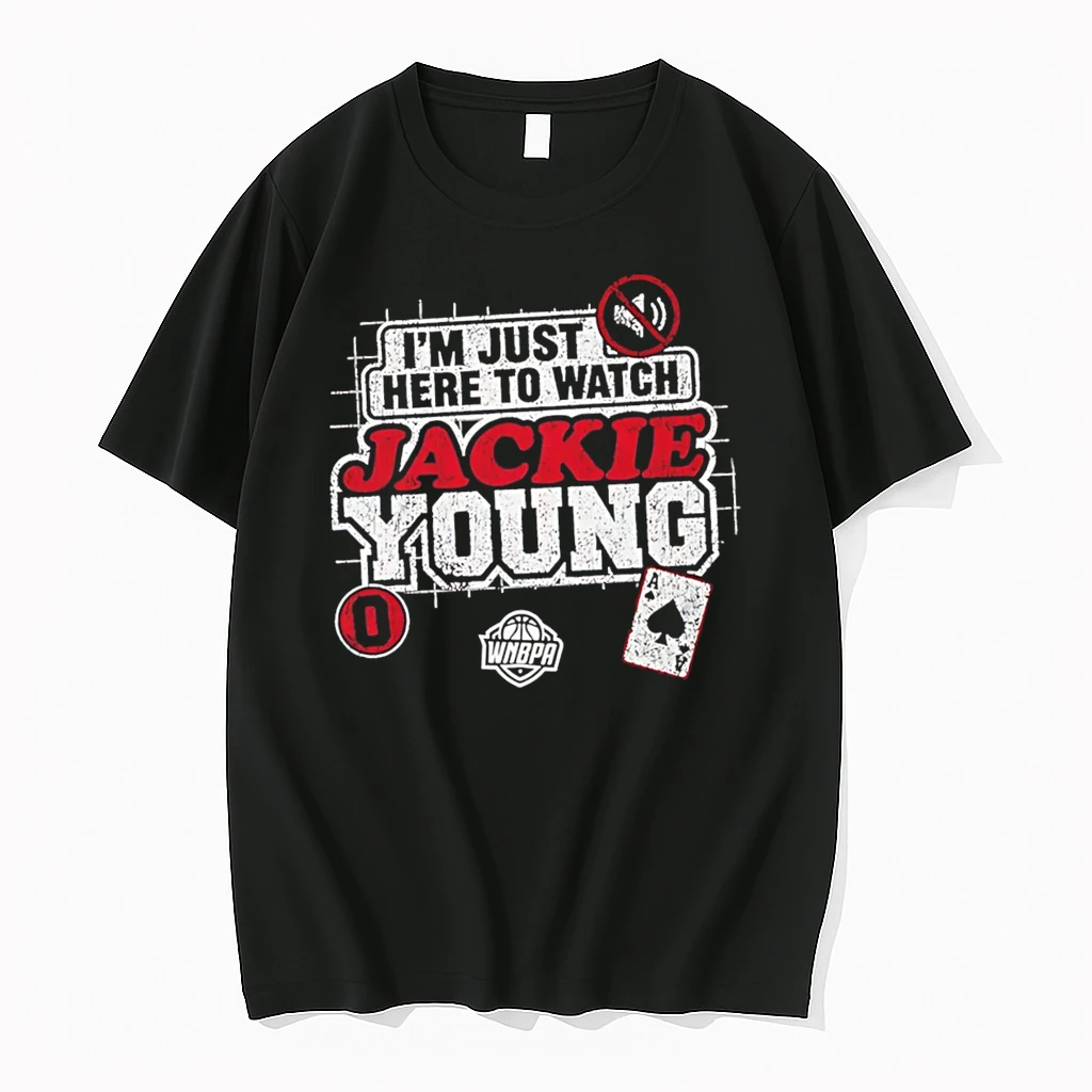 Officials Im Just Here To Watch Jackie Young Las Vegas Aces Wnba Tee Premium T Shirt Sweatshirt Hoodie