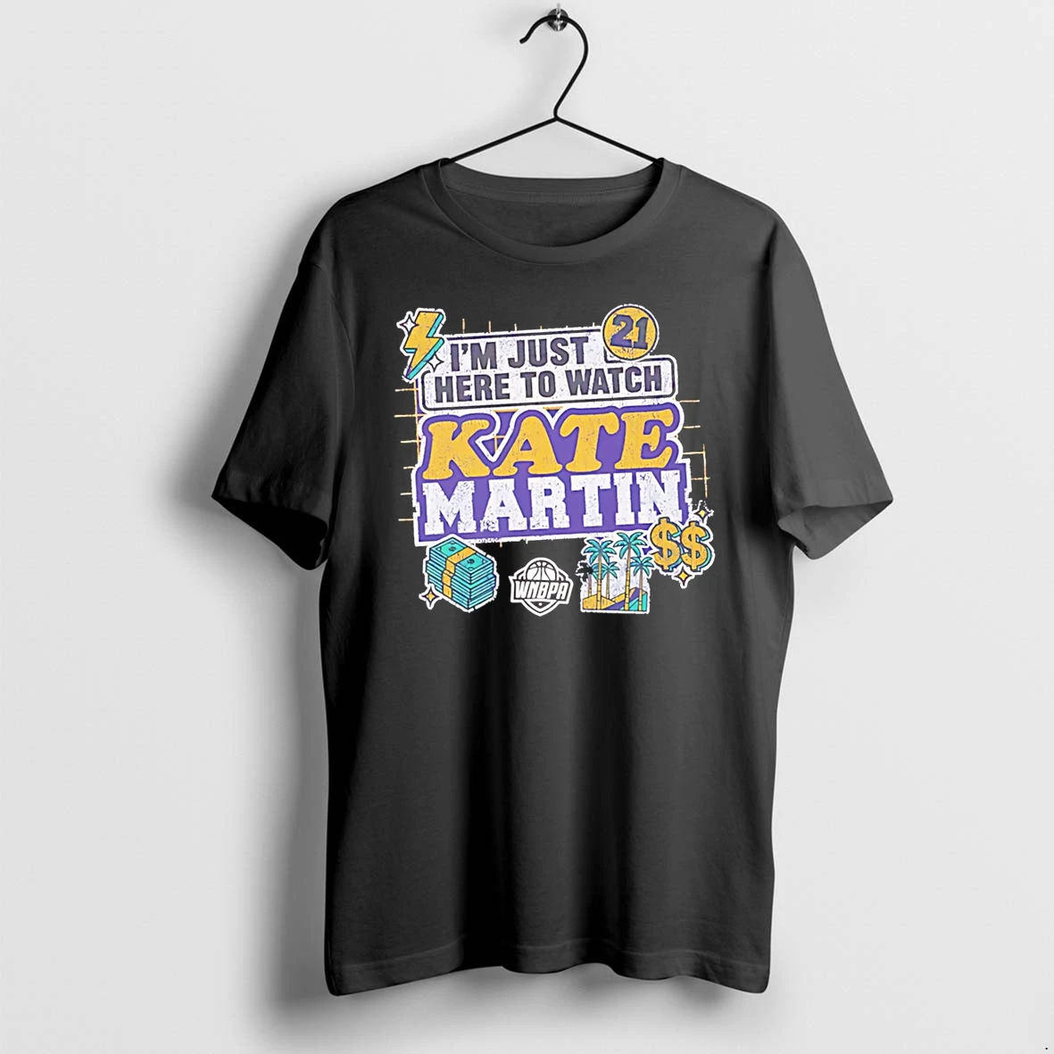 Officials Im Just Here To Watch Kate Martin Los Angeles Sparks Wnba Tee Premium T Shirt Sweatshirt Hoodie