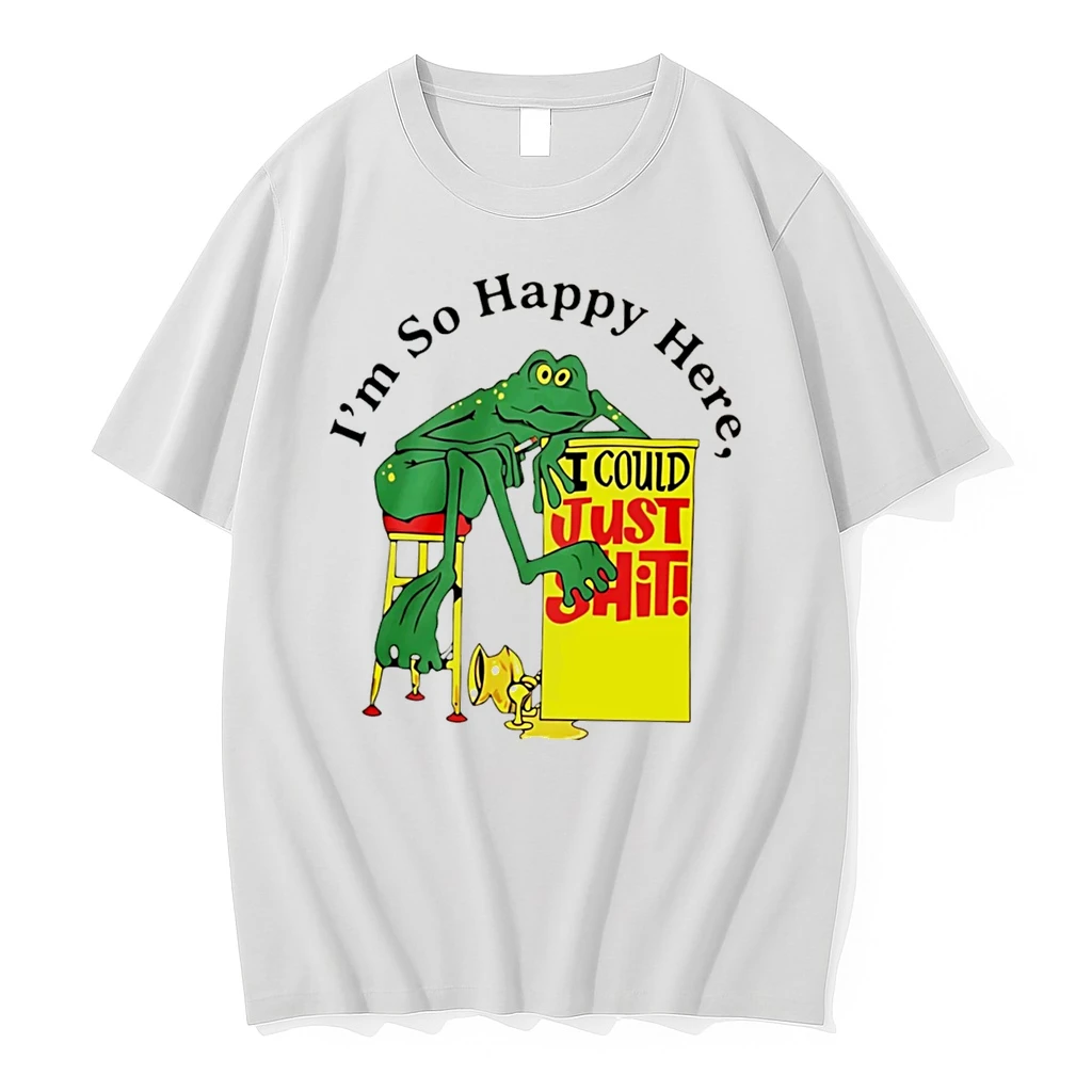 Officials Im So Happy Here I Could Just Shit Frog Tee Premium T Shirt Sweatshirt Hoodie