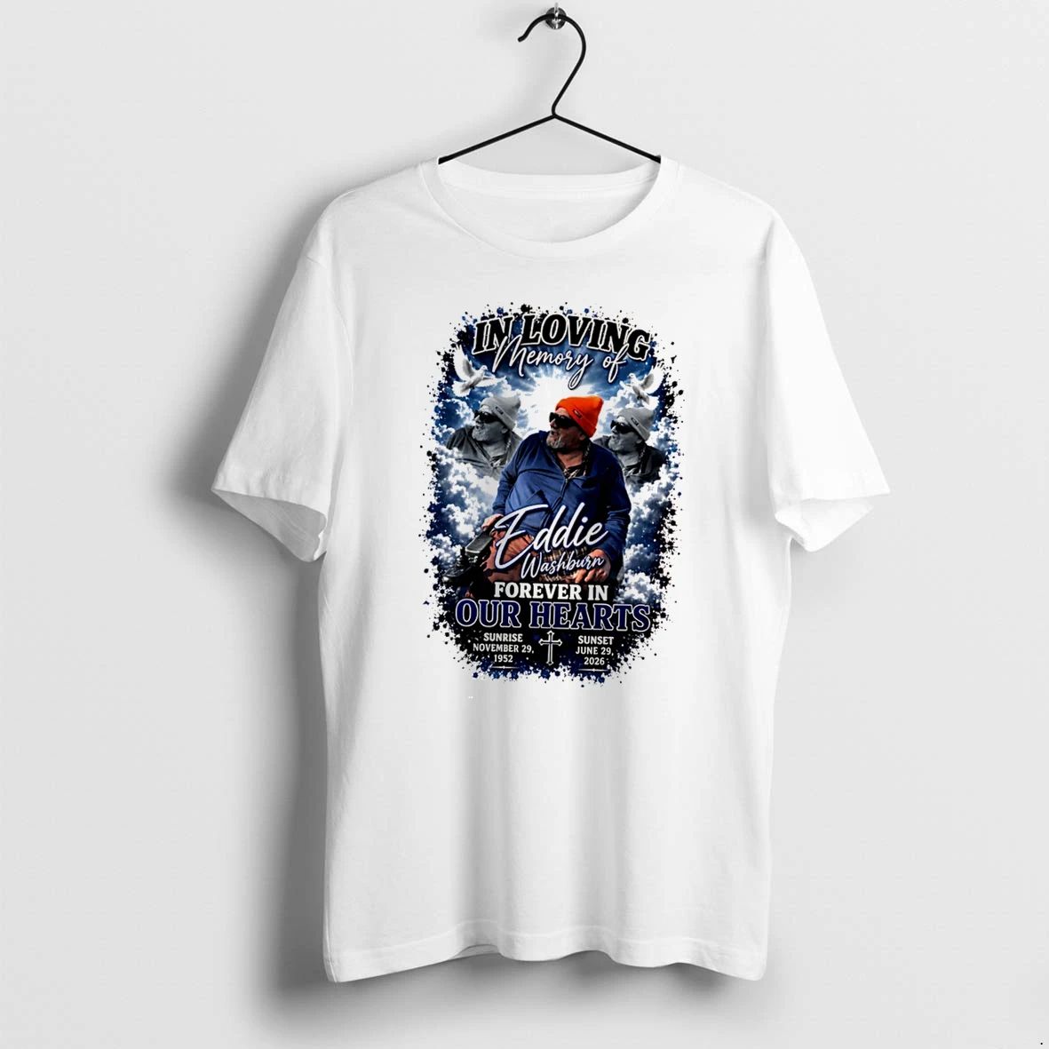 Officials In Loving Memory Of Eddie Washburn 1952%ce%b3co2026 Forever In Our Hearts Tee Premium T Shirt Sweatshirt Hoodie
