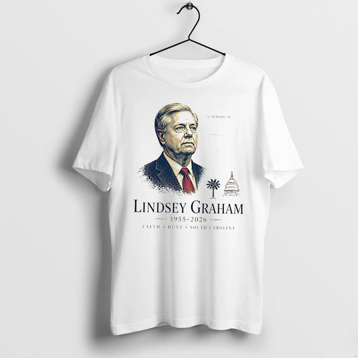 Officials In Memory Of Lindsey Graham 1955 2026 Faith Duty South Carolina Tee Premium T Shirt Sweatshirt Hoodie