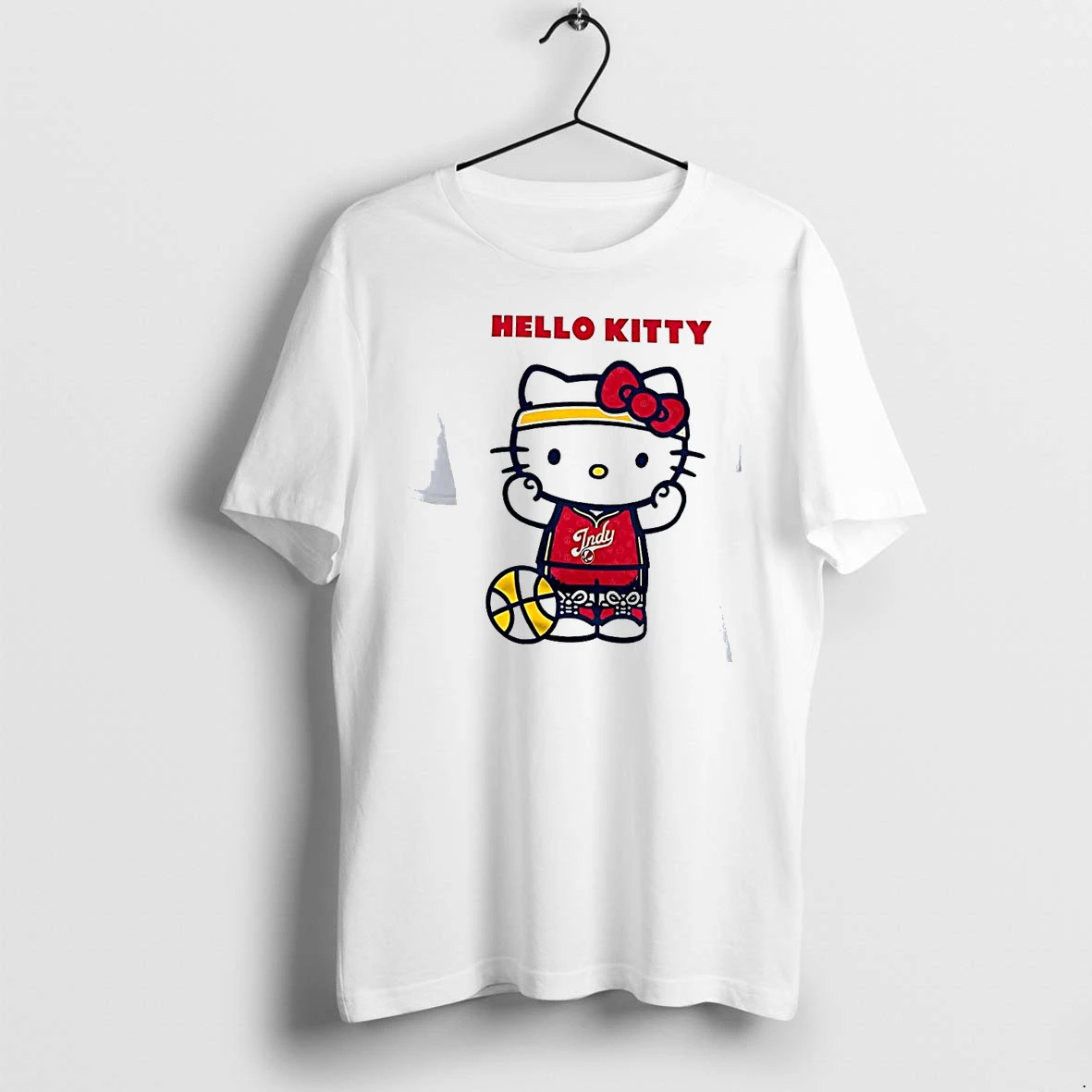 Officials Indiana Fever X Hello Kitty White Mens Premium T Shirt Sweatshirt Hoodie