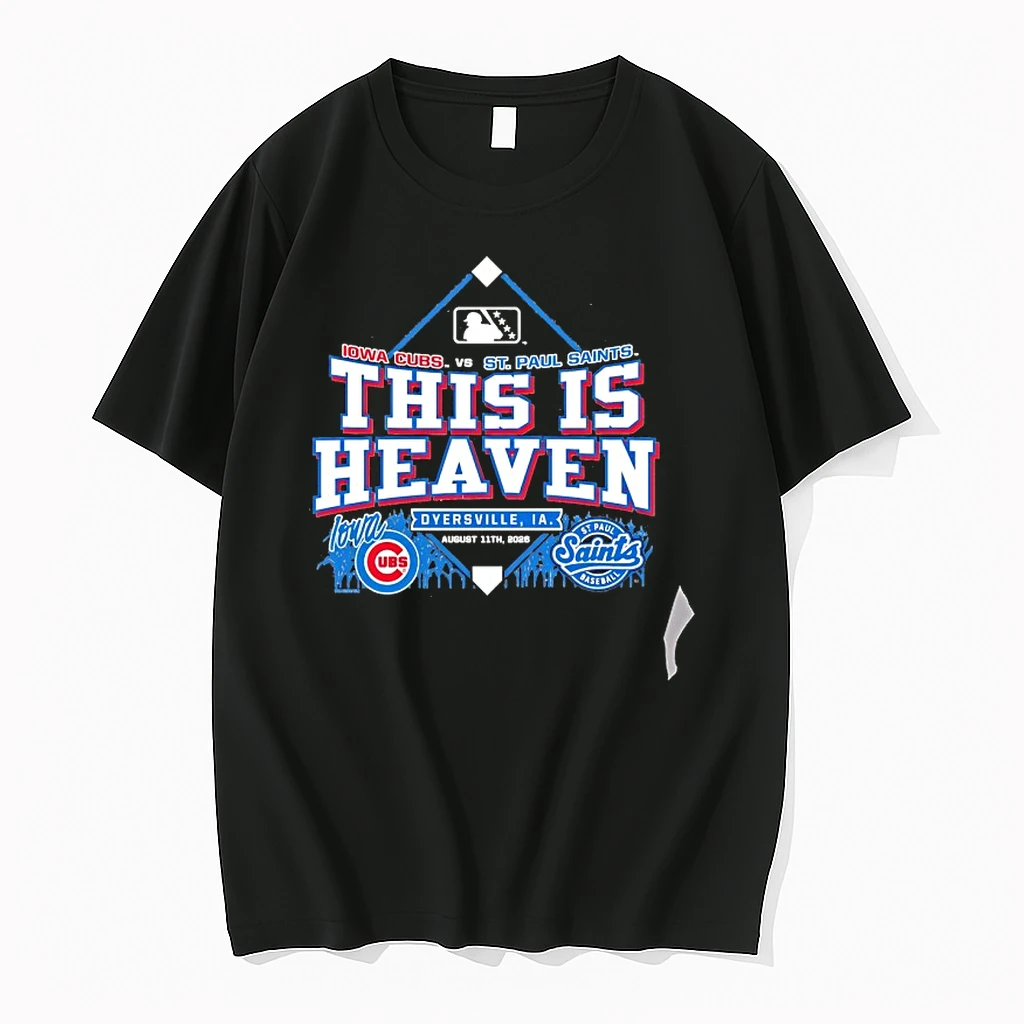 Officials Iowa Cubs Vs St Paul Saints This Is Heaven Dyersville Iowa August 11th 2026 Premium T Shirt Sweatshirt Hoodie