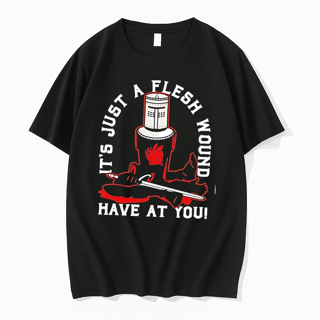 Officials Its Just A Flesh Wound Have At You Monty Python Black Knight Tee Premium T Shirt Sweatshirt Hoodie
