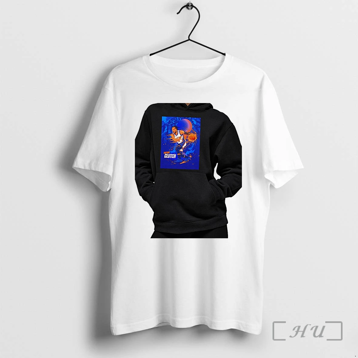 Officials Jalen Brunson New York Knicks Captain Clutch Basketball Premium T Shirts Sweater Hoodie