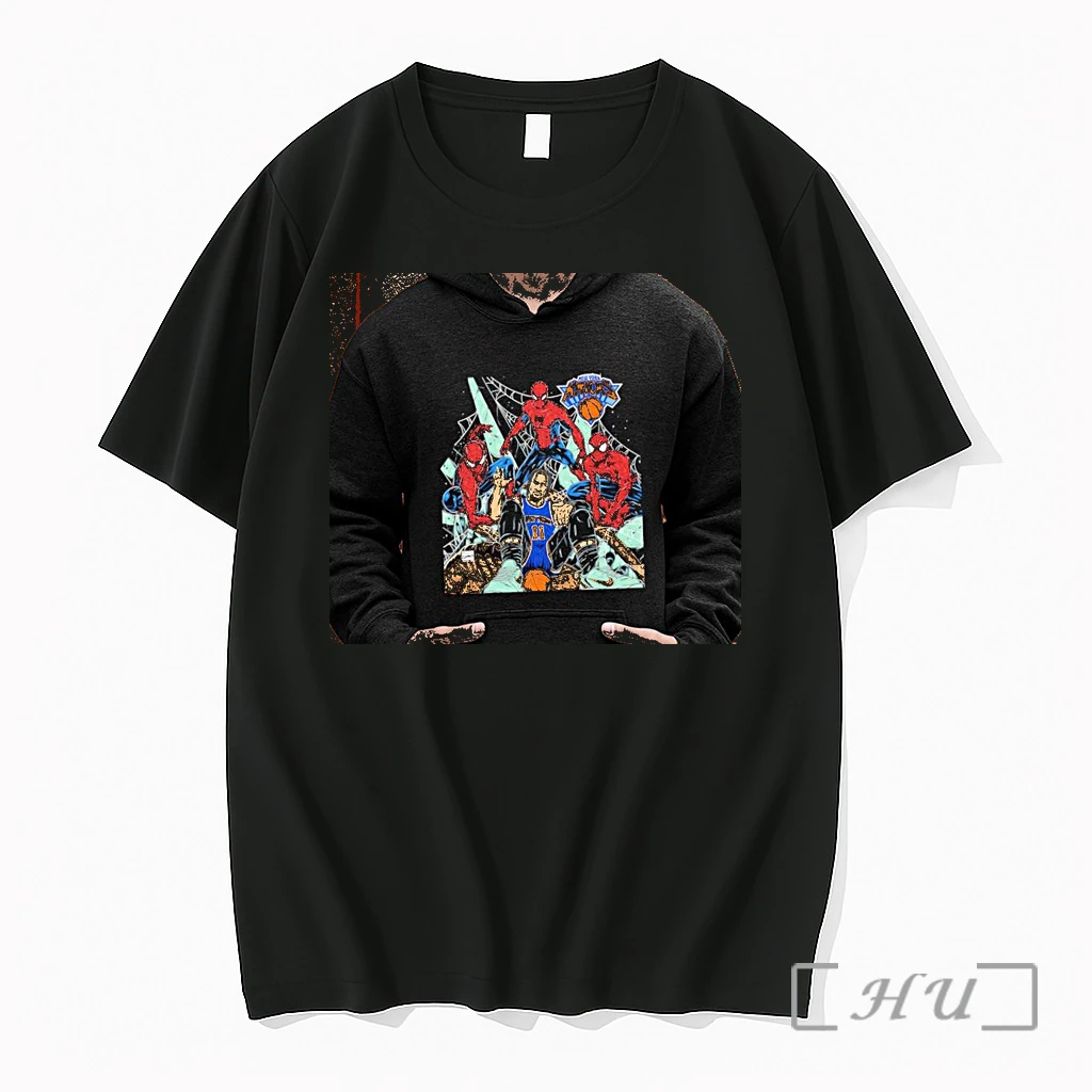 Officials Jalen Brunson New York Knicks Spider Man Marvel Nba Champions 2026 Premium T Shirts Sweater Hoodie
