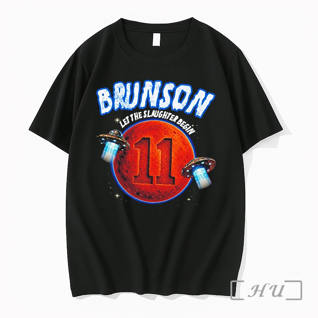 Officials Jalen Brunson New York Knicks Ufo Let The Slaughter Begin Tee Premium T Shirts Sweater Hoodie