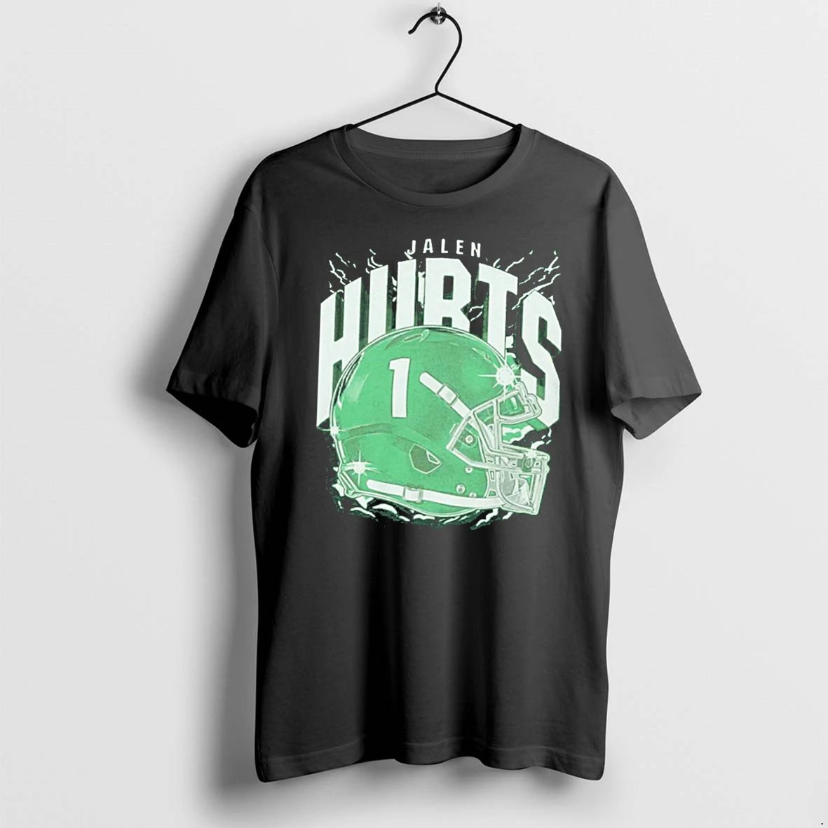 Officials Jalen Hurts No 1 Philadelphia Eagles Helmet Tee Premium T Shirt Sweatshirt Hoodie