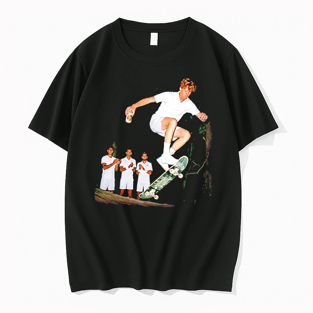 Officials Jannik Sinner Wimbledon Skateboarder Tennis Tee Premium T Shirt Sweatshirt Hoodie