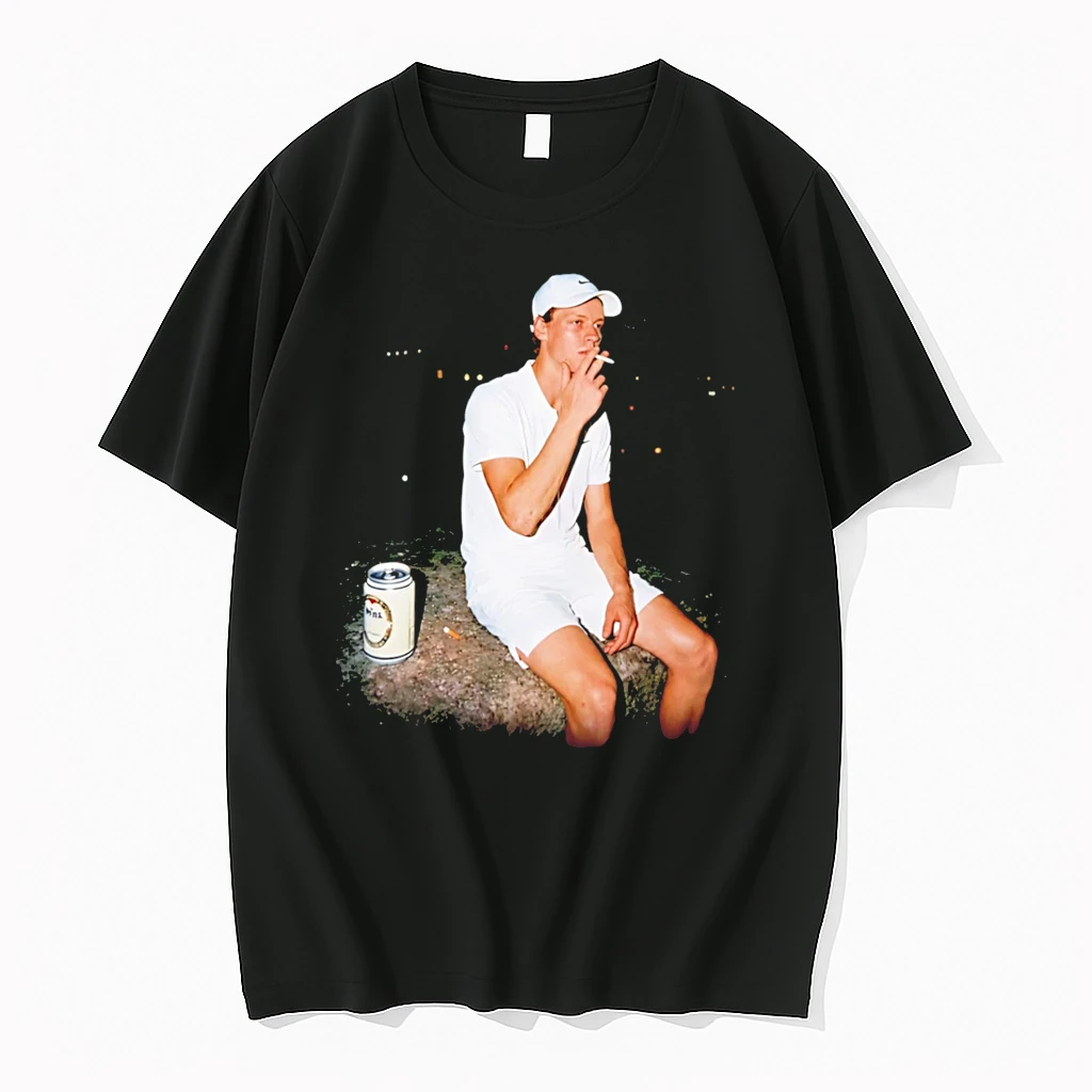 Officials Jannik Sinner Wimbledon Tennis Player Smoking Tee Premium T Shirt Sweatshirt Hoodie