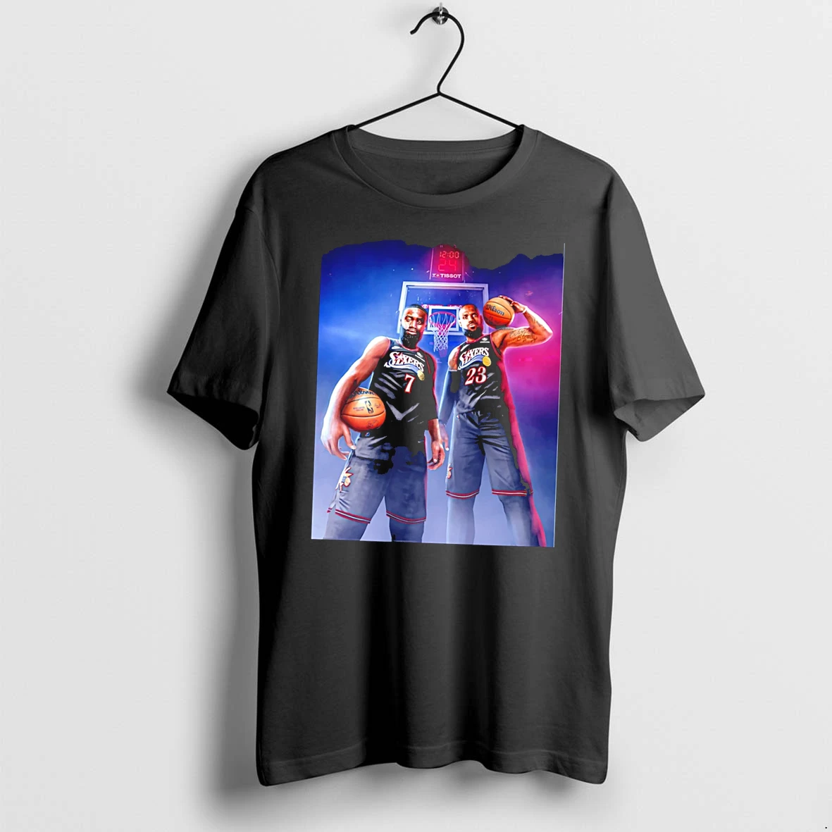 Officials Jaylen Brown 7 And Lebron James 23 Philadelphia Sixers Tee Premium T Shirt Sweatshirt Hoodie