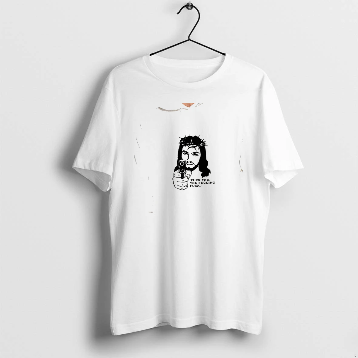 Officials Jesus Christ With Gun Fuck You You Fucking Fuck Premium T Shirt Sweatshirt Hoodie