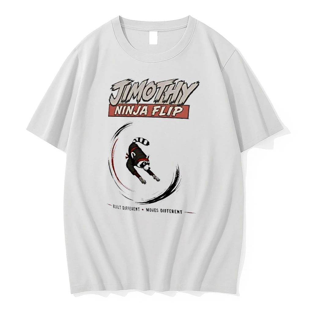 Officials Jimothy Ninja Flip Raccoon Built Different Moves Different Premium T Shirt Sweatshirt Hoodie