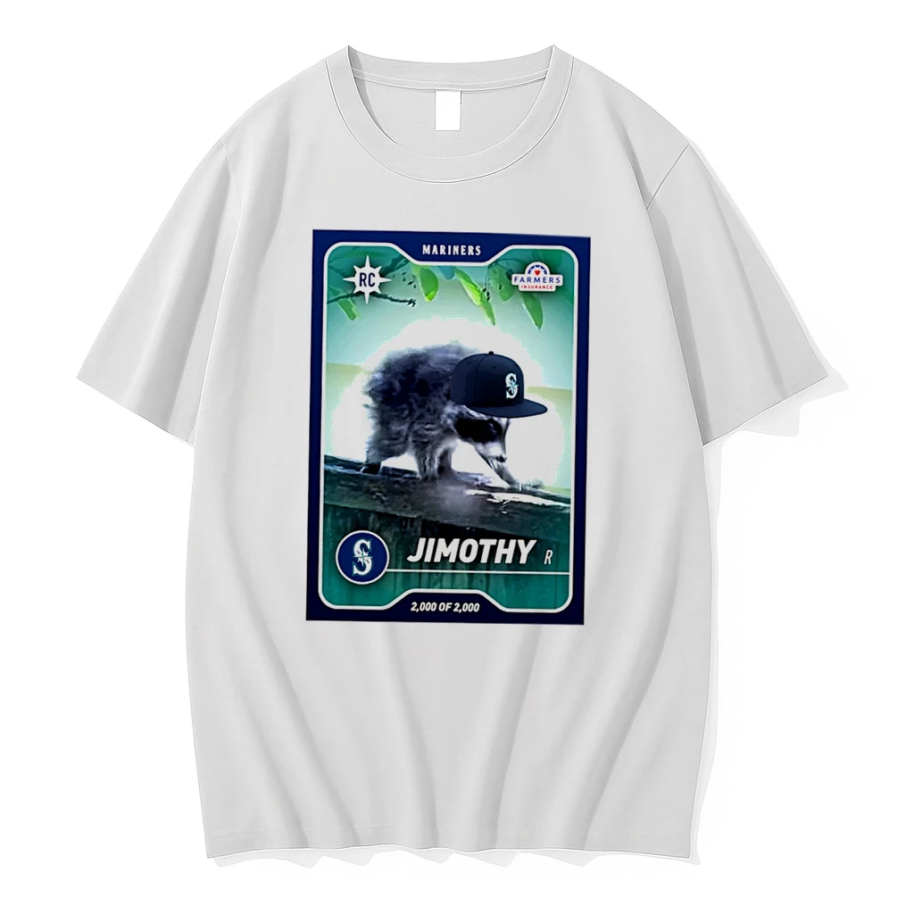 Officials Jimothy Seattle Mariners Rookie Card Raccoon Tee Premium T Shirt Sweatshirt Hoodie