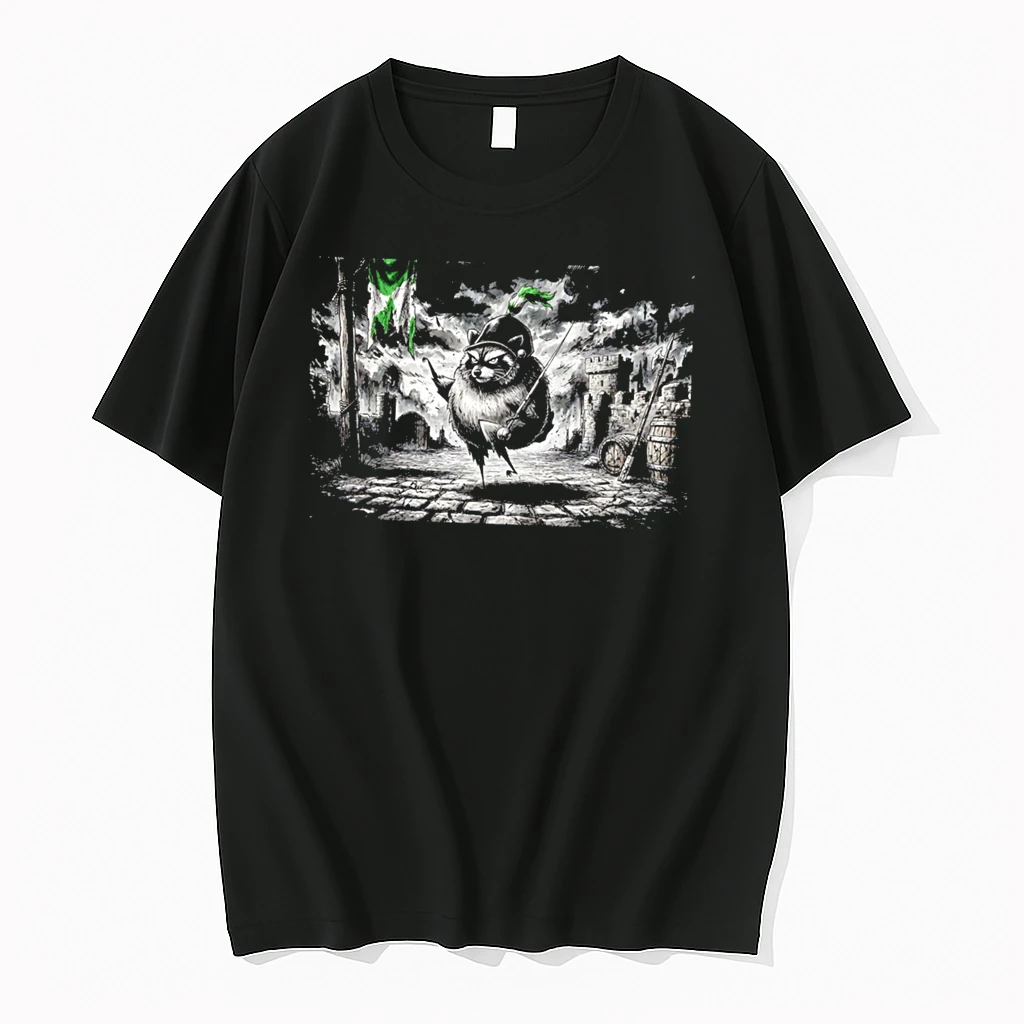 Officials Jimothy The Raccoon Knight Medieval Fantasy Tee Premium T Shirt Sweatshirt Hoodie