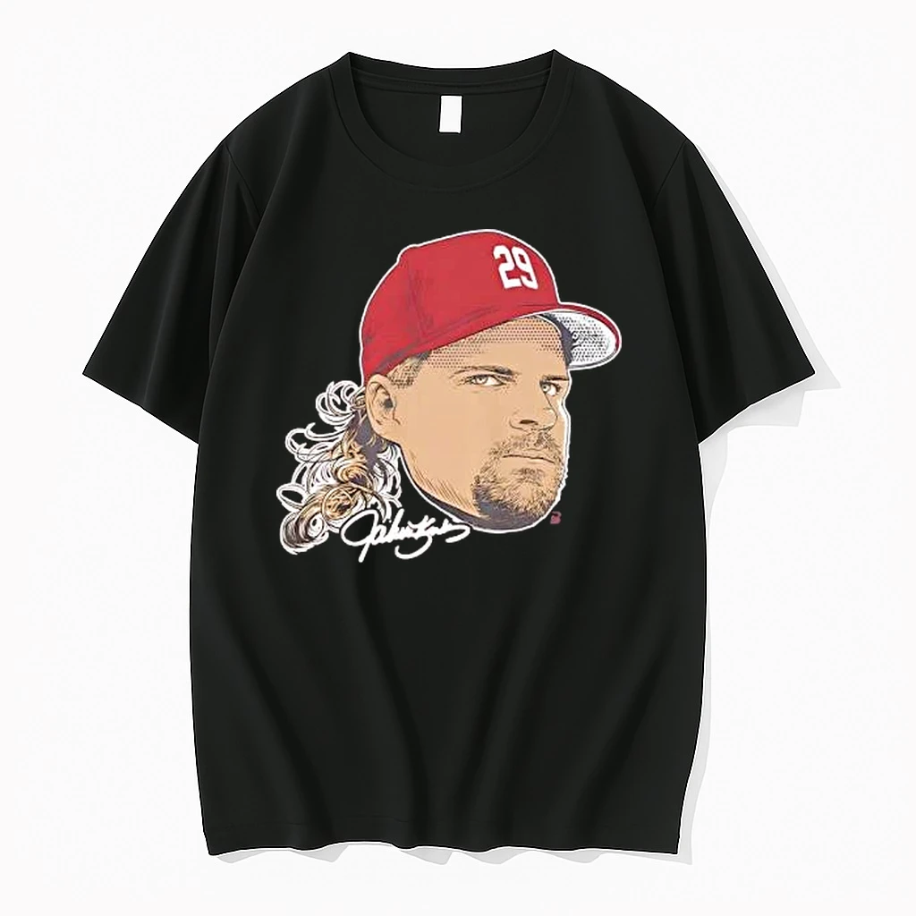 Officials John Kruk Philadelphia Phillies No 29 Face Signature Premium T Shirt Sweatshirt Hoodie